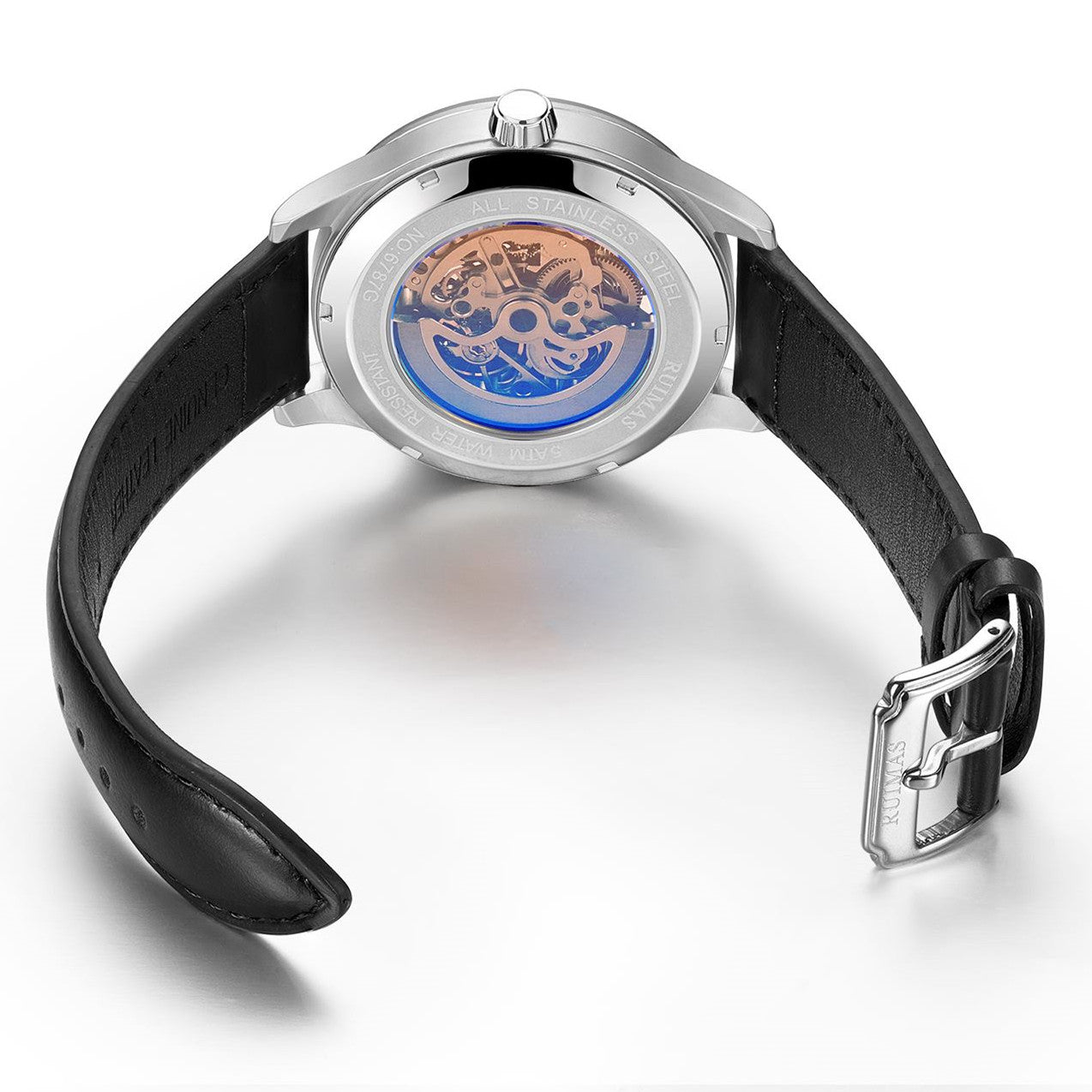 Arachnid Riimas Leather sports mechanical watch