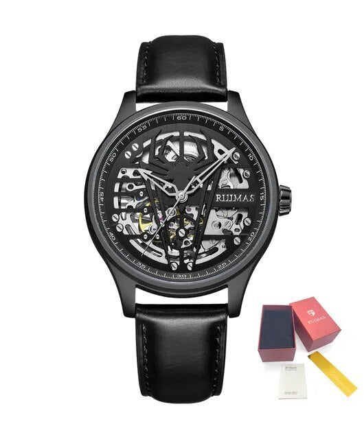 Arachnid Riimas Leather sports mechanical watch