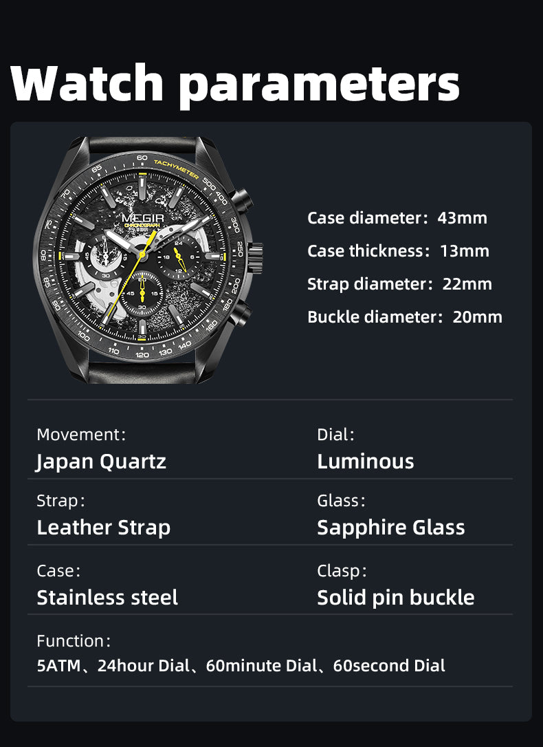 Ontarial Quartz Chronograph Business Casual