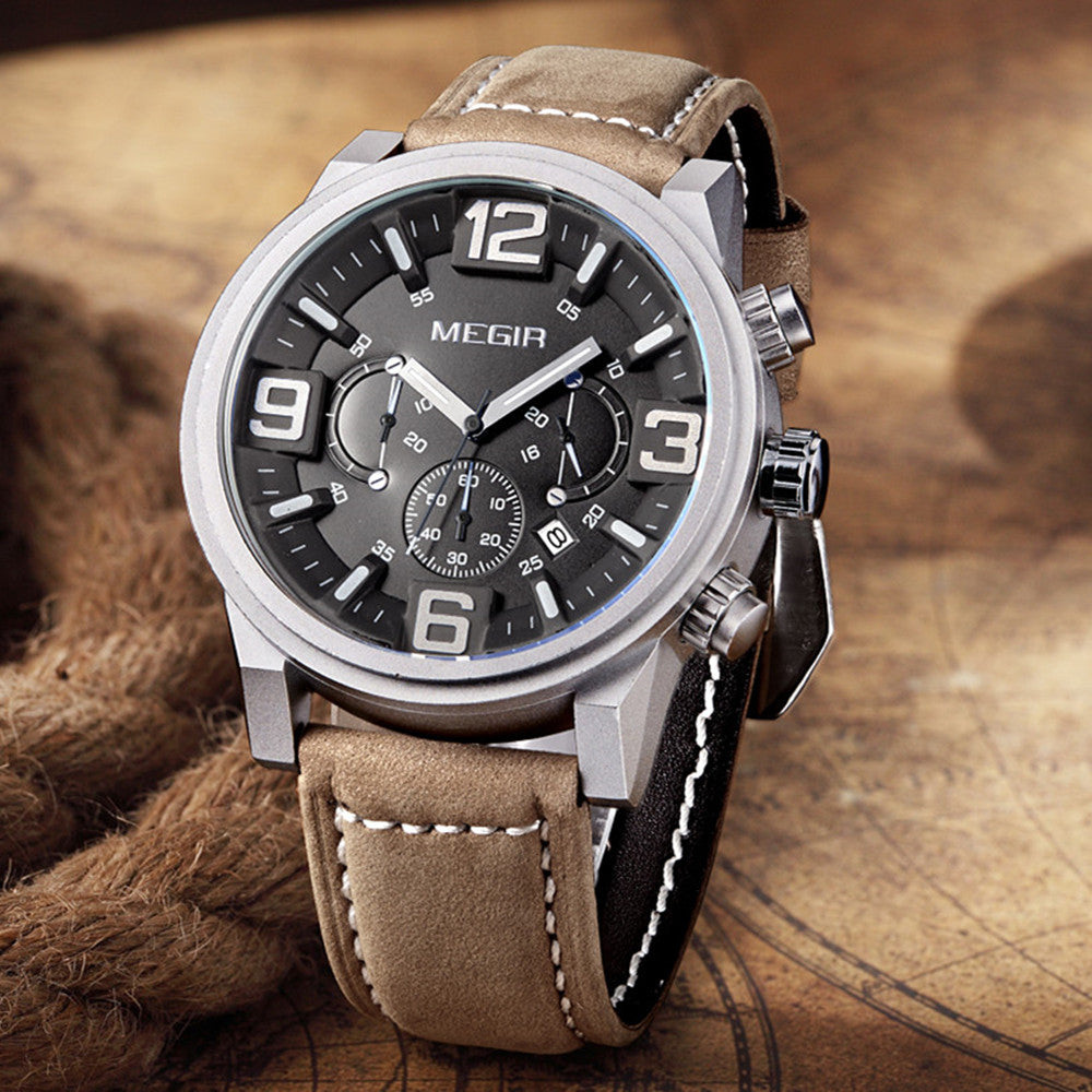 Simple Casual Sports Watch Leather