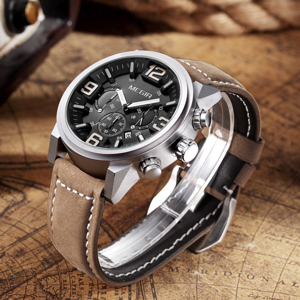 Simple Casual Sports Watch Leather