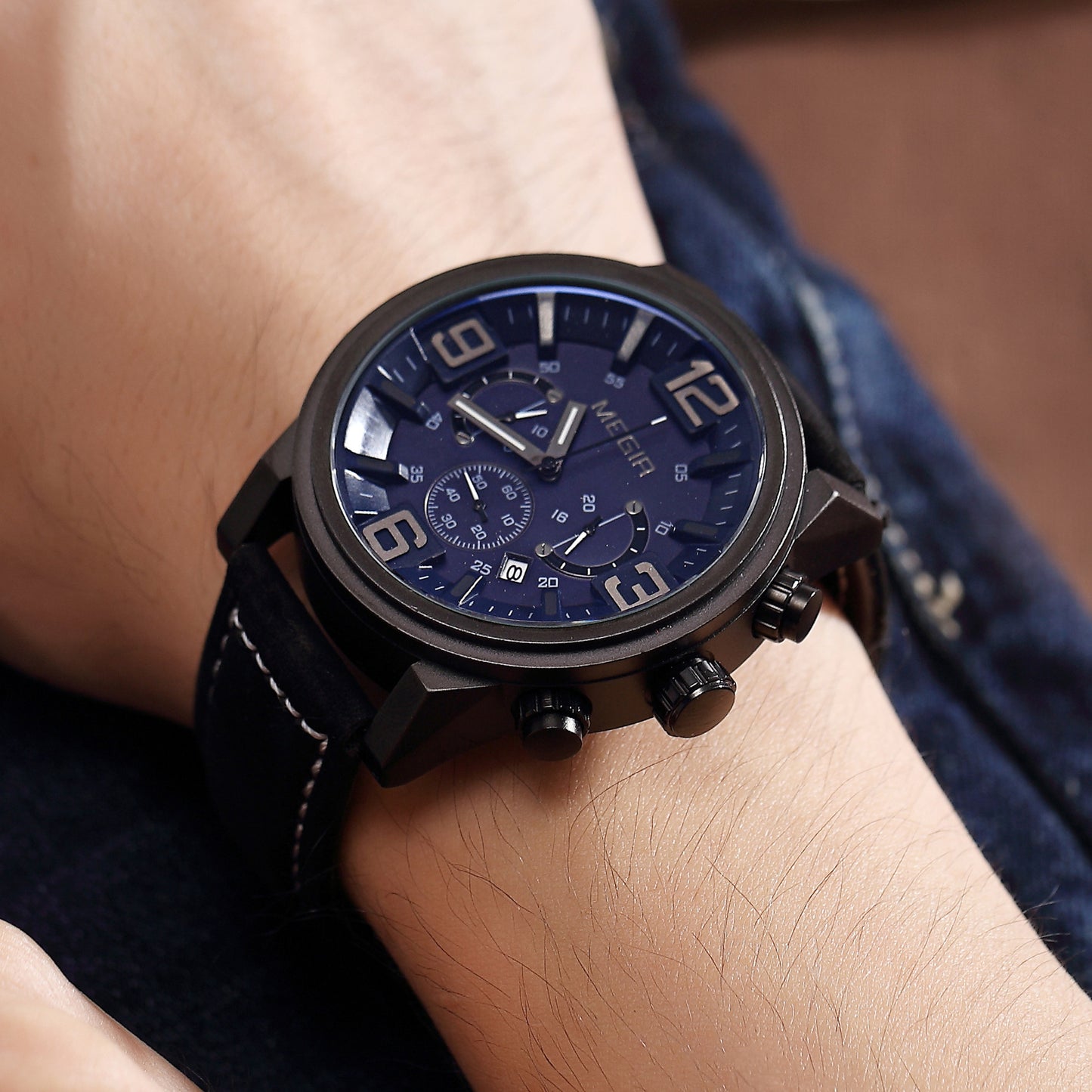 Simple Casual Sports Watch Leather