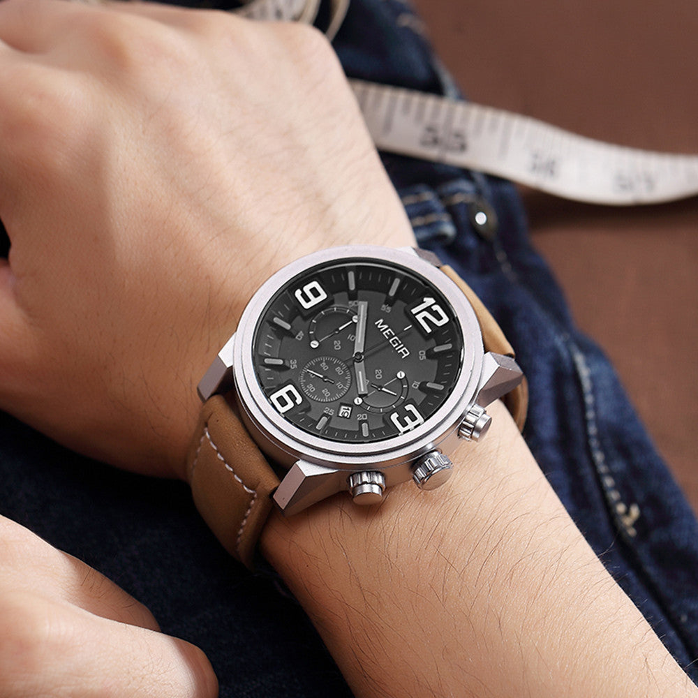 Simple Casual Sports Watch Leather